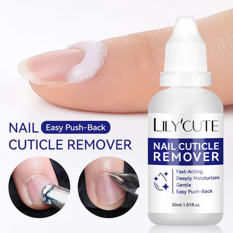 LILYCUTE 30ml Nail Cuticle Remover Gel ammorbidente rapido per le unghie Pelle morta Rimozione delicata Cura del manicure Facile strumento per la pulizia delle cuticole