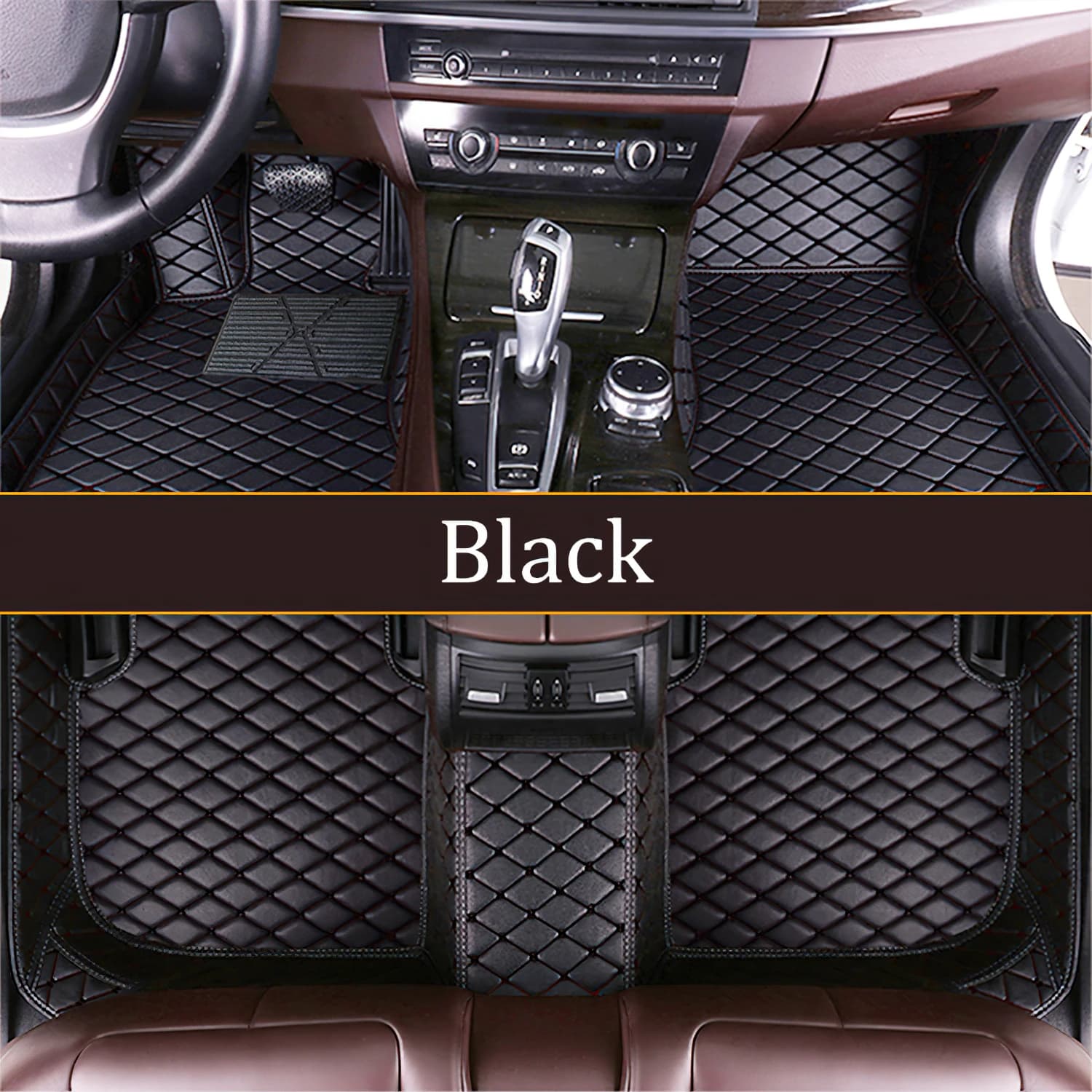 Accessori Tappetini in pelle per auto adatti per BMW Serie 1 F20 118i 2011 2012 2013 2014-2019 Tappetini per auto antiscivolo impermeabili