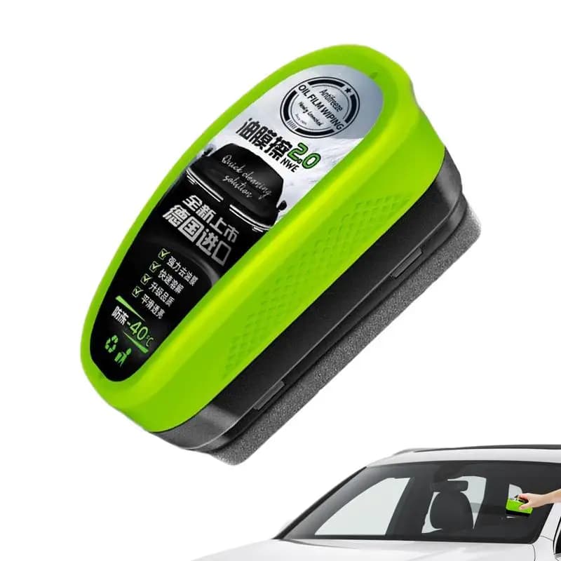 120ml Dispositivo per la rimozione della pellicola di olio per vetro per auto Composto per lucidatura del vetro Detergente per parabrezza Lucidatura del vetro Spazzola per dettagli automatici per finestre trasparenti