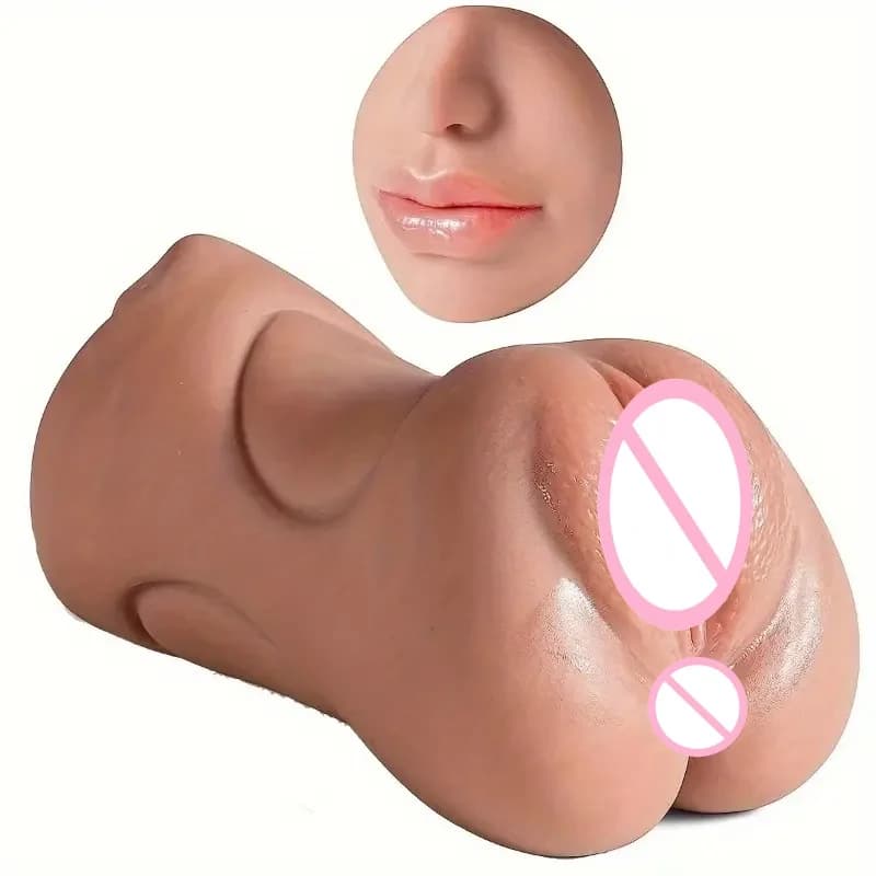 1pc Giocattolo Del Sesso Maschile Masturbatore 3-in-1 Tasca Della Vagina 3D Simulazione Realistica Texture Masturbatore Maschile Prodotto Per Adulti per Gli Uomini Giocattolo Del Sesso
