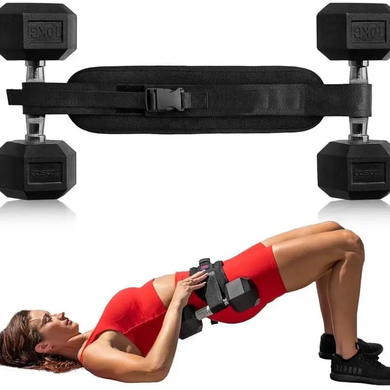 Belt with Weights for Yoga and Training, Support for Anca Bridge, Fitness Training Belt with Integrated Weights