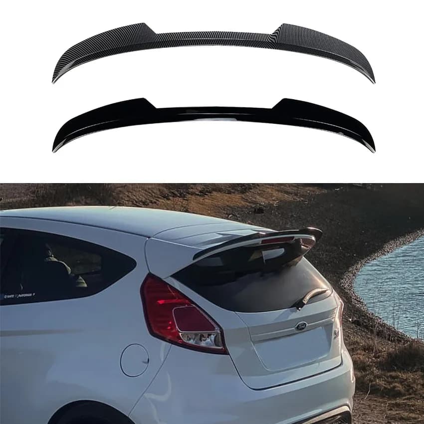 FOR Ford Fiesta MK6 MK6.5 MK7 MK7.5 ST-Line 2008-2017 Rear Trunk Spoiler Wings Lip Rear Roof Diffuser Tail Fin Car Accessories