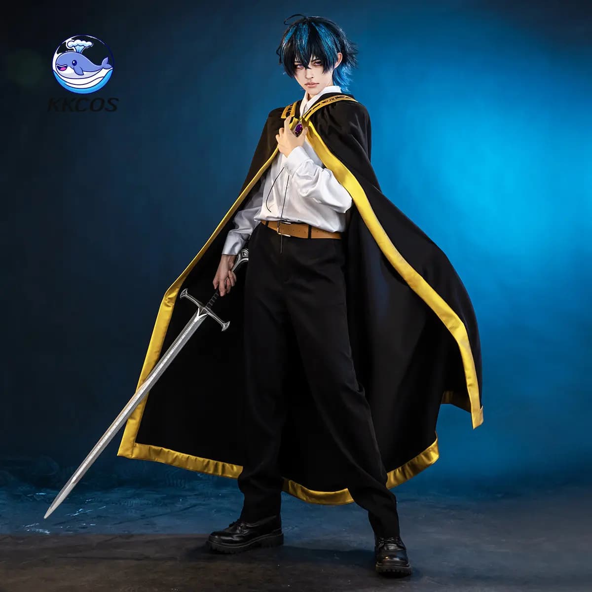 KKCos Wistoria: Wand and Sword Will Serfort Cosplay Costume Black White Full Set Halloween Role Play Clothes