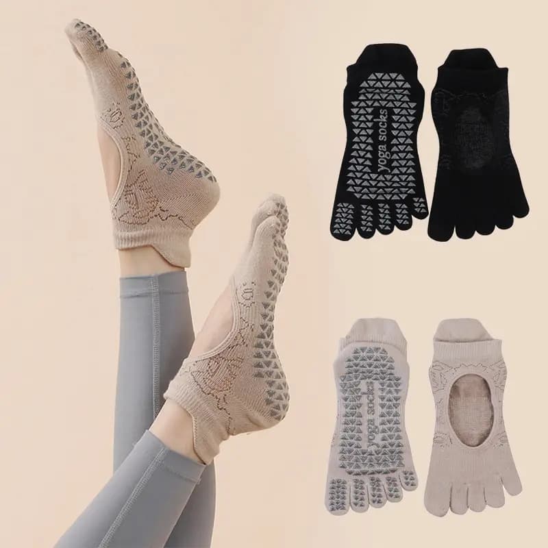 Calzini da donna Yoga Toe calzini da Pilates a cinque dita antiscivolo di alta qualità Quick Dry Grip Fitness Dance Training Toe Socks For Girls