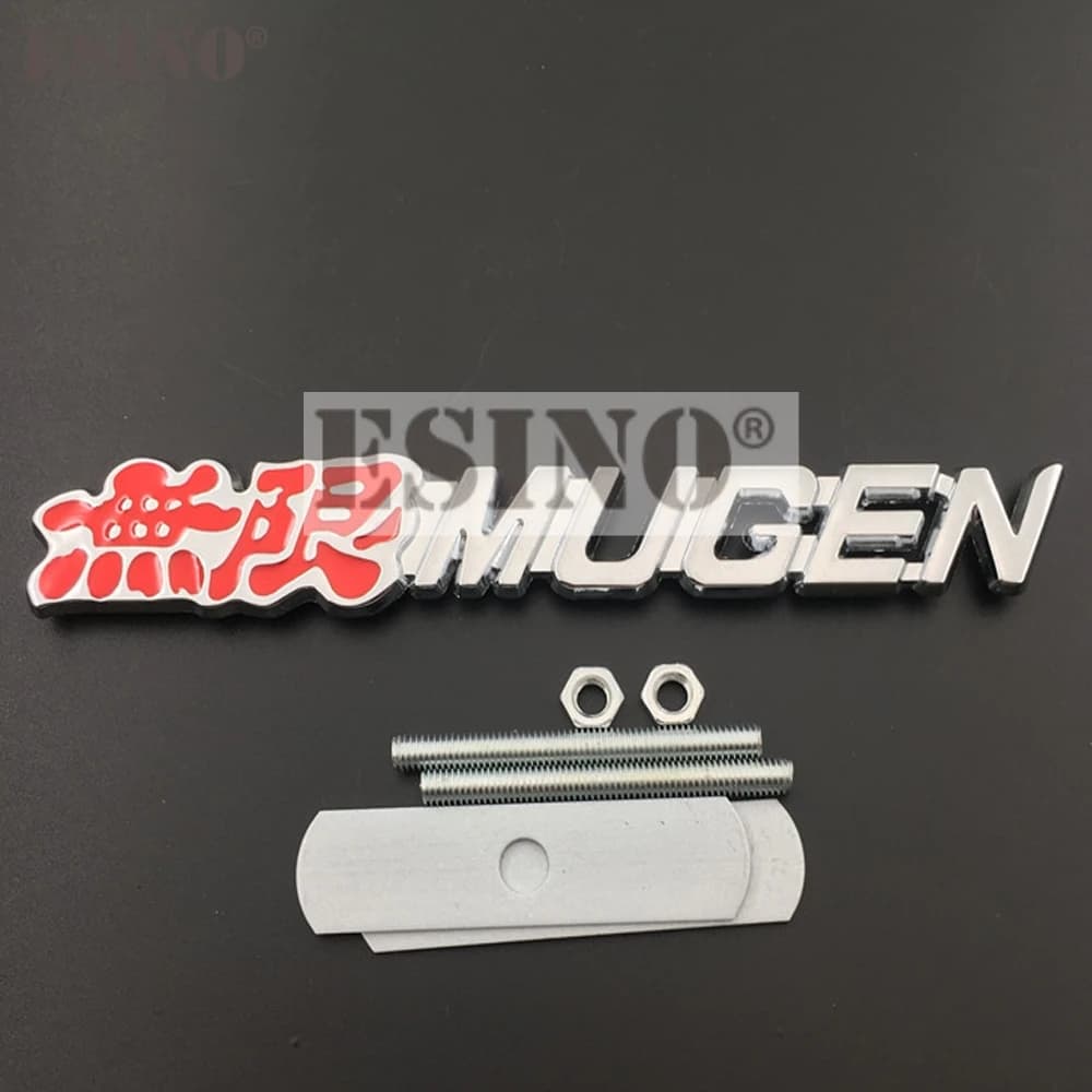 New 3D Mugen Power Metal Metal Zinc Alloy Badge Car Grill Emblem for Honda Jazz Civic Accord Insight Inspire Legend Odyssey