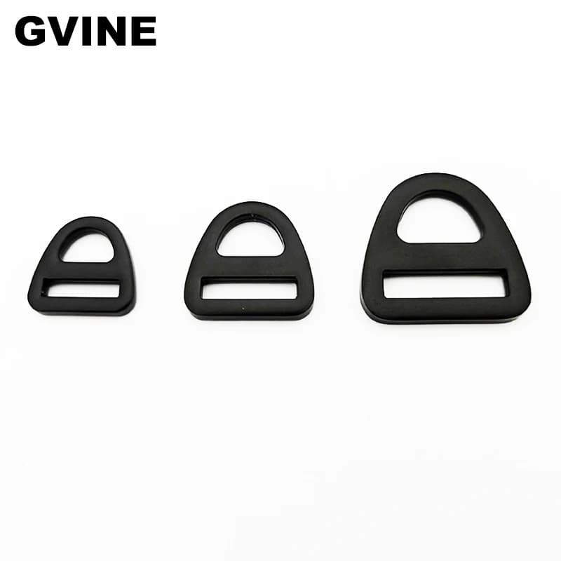 10 Pezzi Fibbie ad Anello a D in Metallo 16-38mm, Fibbia Triangolare in Lega di Zinco per Valigie, Borse, Zaini, Cinghie e Accessori per Abbigliamento