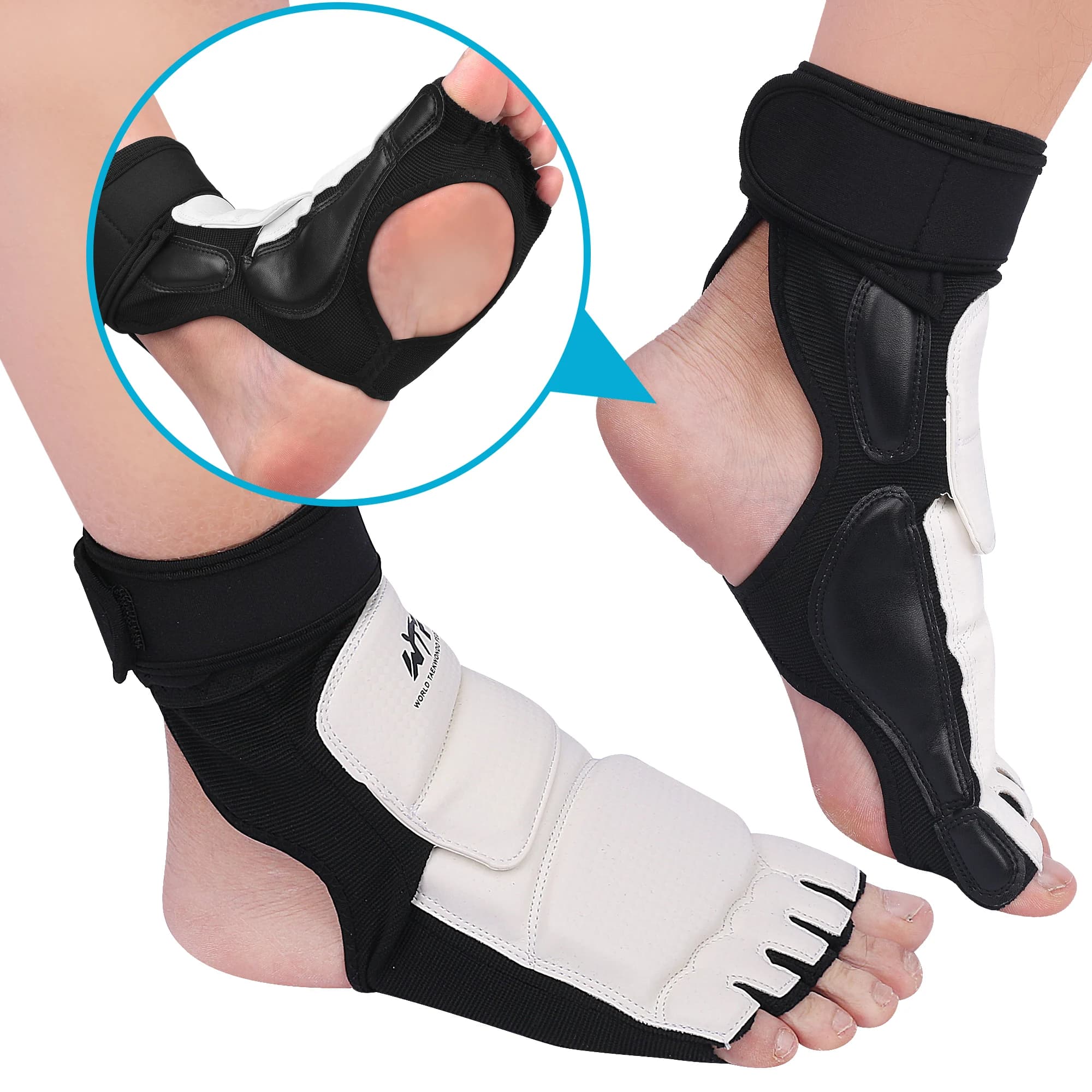 protezione del piede per taekwondo Calzino per supporto per caviglia collo del piede per bambini adulti KAT competizione ufficiale pad per piedi karate di arte marziale