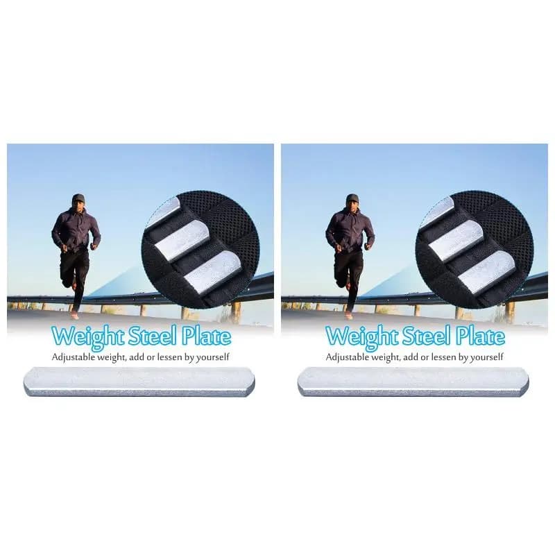 2PackX(8Pcs Weight Steel Plate Load-Bearing Training Accessories for Weighted Vest Ankle Leg Sport Strength Fitness Equipment)