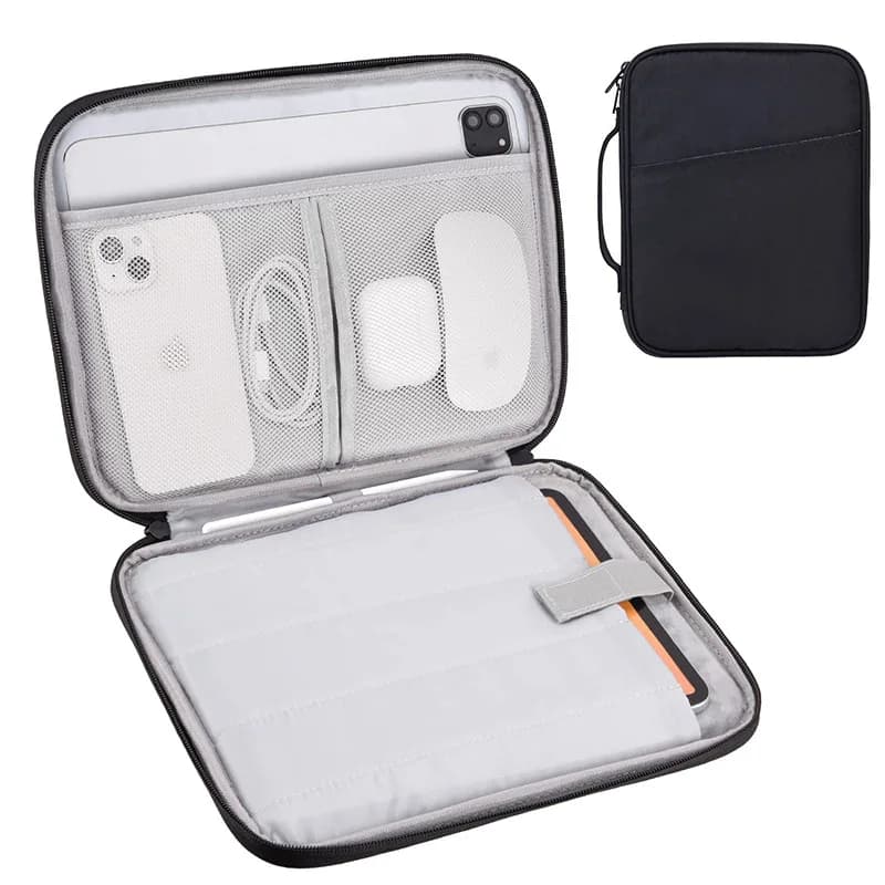 Tablet Sleeve Bag 9.7-13inch For iPad Pro 12.9 Air 11 2024 iPad 10.2 7th 8th 9th 10th 10.9 Air3 10.5 Portable Handle Cover pouch