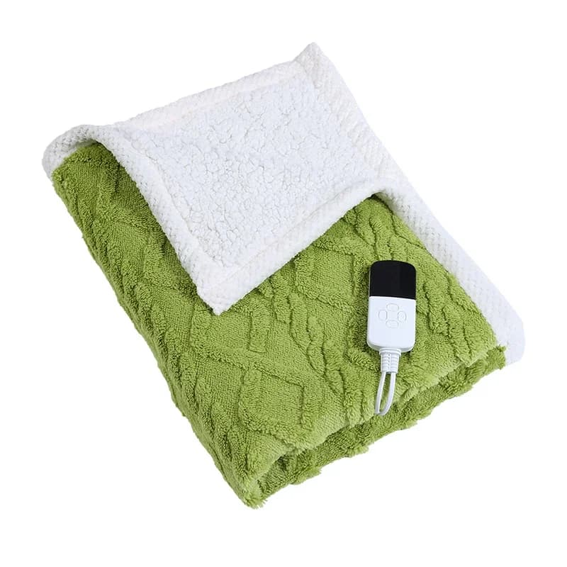 Coperta Elettrica Riscaldante Morbida e Confortevole, Tappetino Termico in Peluche, Riscaldamento Delicato, Prodotti Riscaldanti