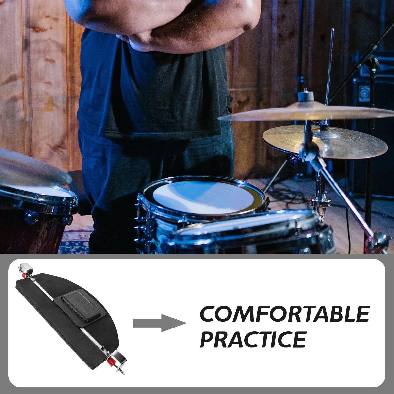 Drum Bass Mute Pad Portable Drum Practice Silent Muting Dampener Mat Noise Reduction Accessory Mute Practice Pad