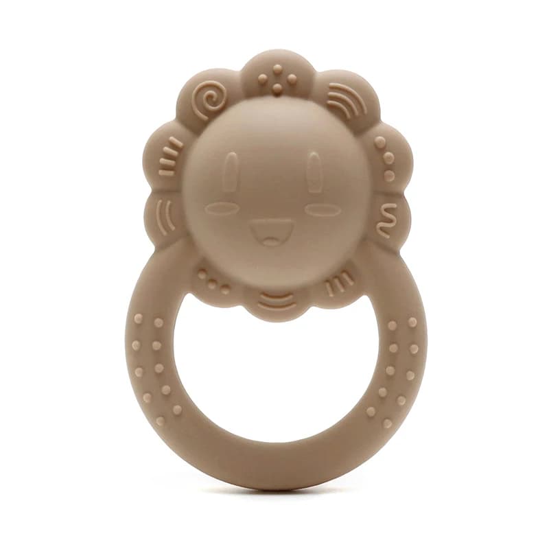 2025 orso massaggiagengive leone sonaglio per bambini con campana girasole massaggiagengive in silicone 0-1 anno giocattolo musicale giocattolo per bambini massaggiagengive per bambini