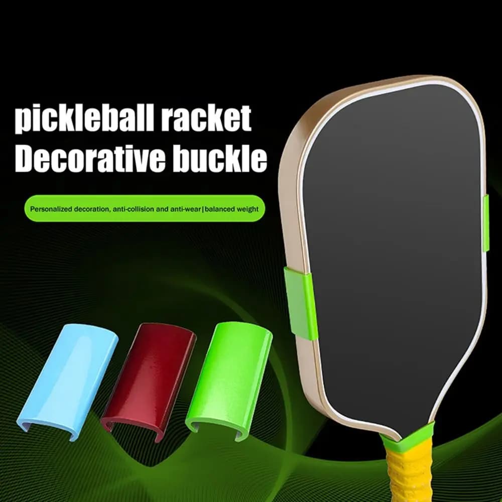 Fit for 16mm Pickleball Paddle Edge Protector Decorative Weighted Blocks Edge Protector Clips Shock Absorption Colorful
