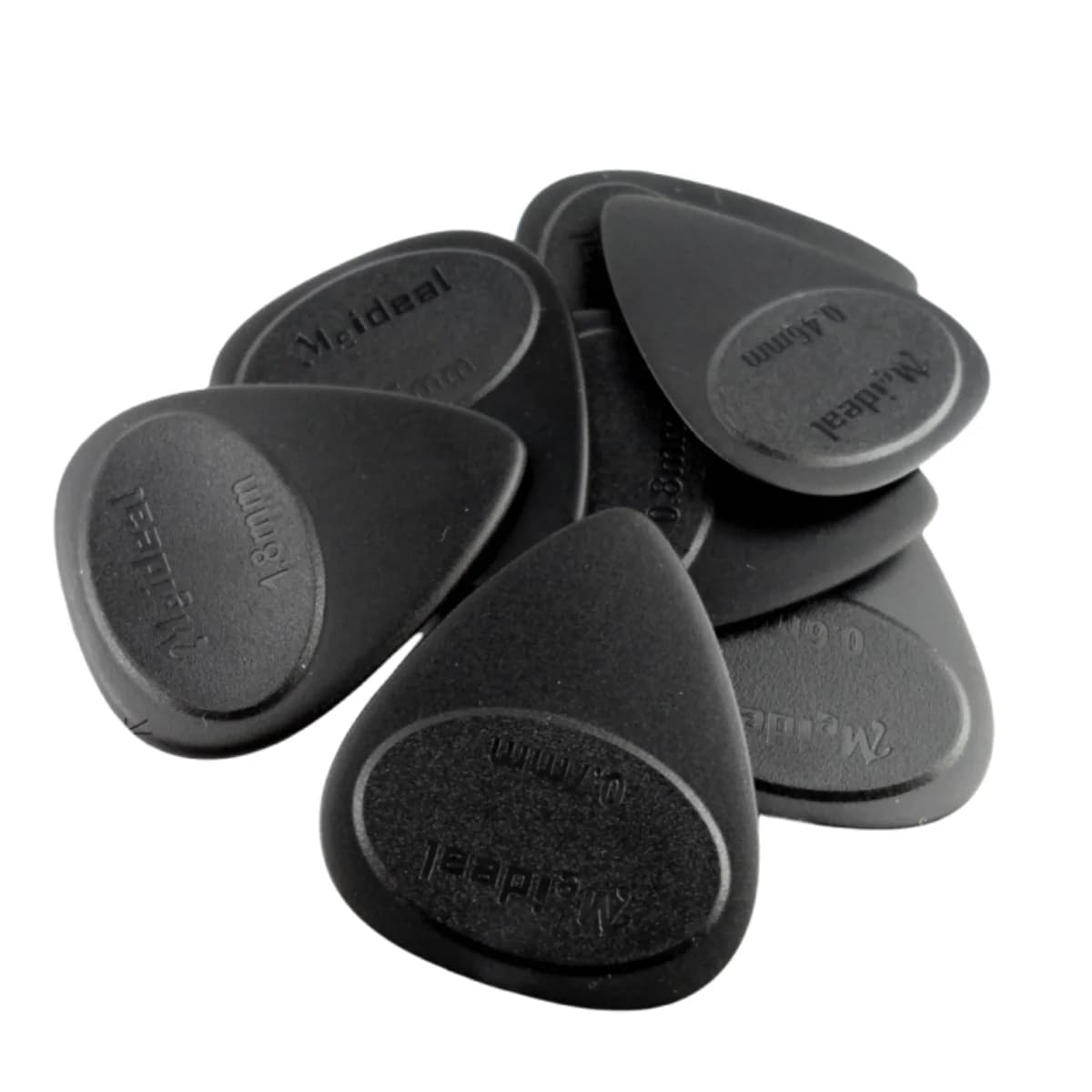 Meideal Guitar Pick Anti-slip Matte - Durable ABS Plectrum 0.46 to 1.5mm Thickness / for Electric Guitar Bass Ukulele Playin