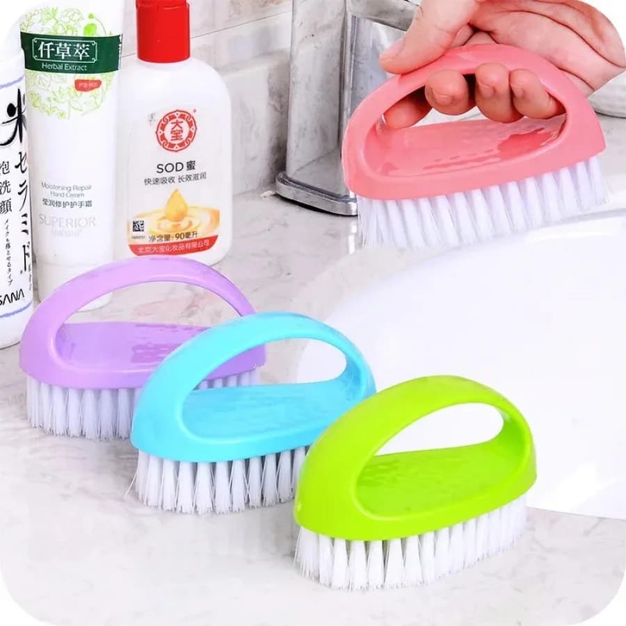 Spazzola per bucato a setole morbide, spazzola multifunzione per scarpe, spazzola per la pulizia anti-graffio per scarpe e vestiti, per fessure del bagno