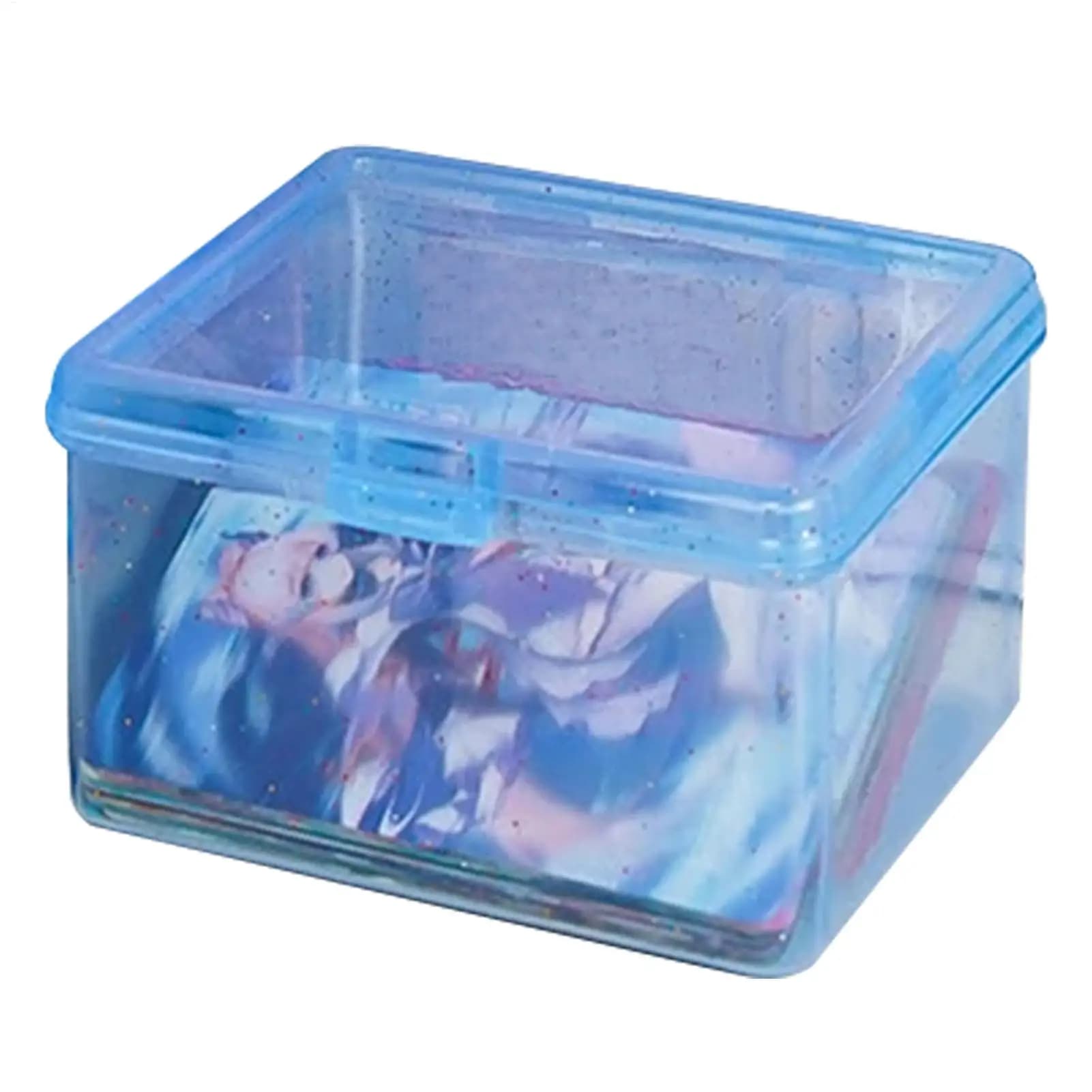 Scatola portaoggetti in plastica trasparente, scatola portaoggetti per fotocard, scatola portaoggetti per piccole carte, scatola portaoggetti da scrivania, scatola per classificazione, articoli di cancelleria