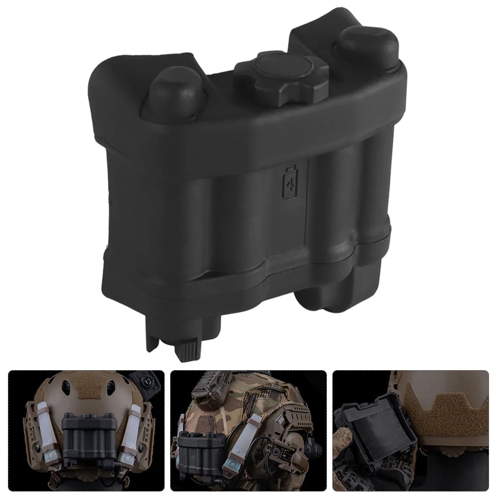 Battery Box Retention System Helmet NVG Battery Pouch Realistic Battery Storage Holder Pack for AN/PVS31 Battery Case