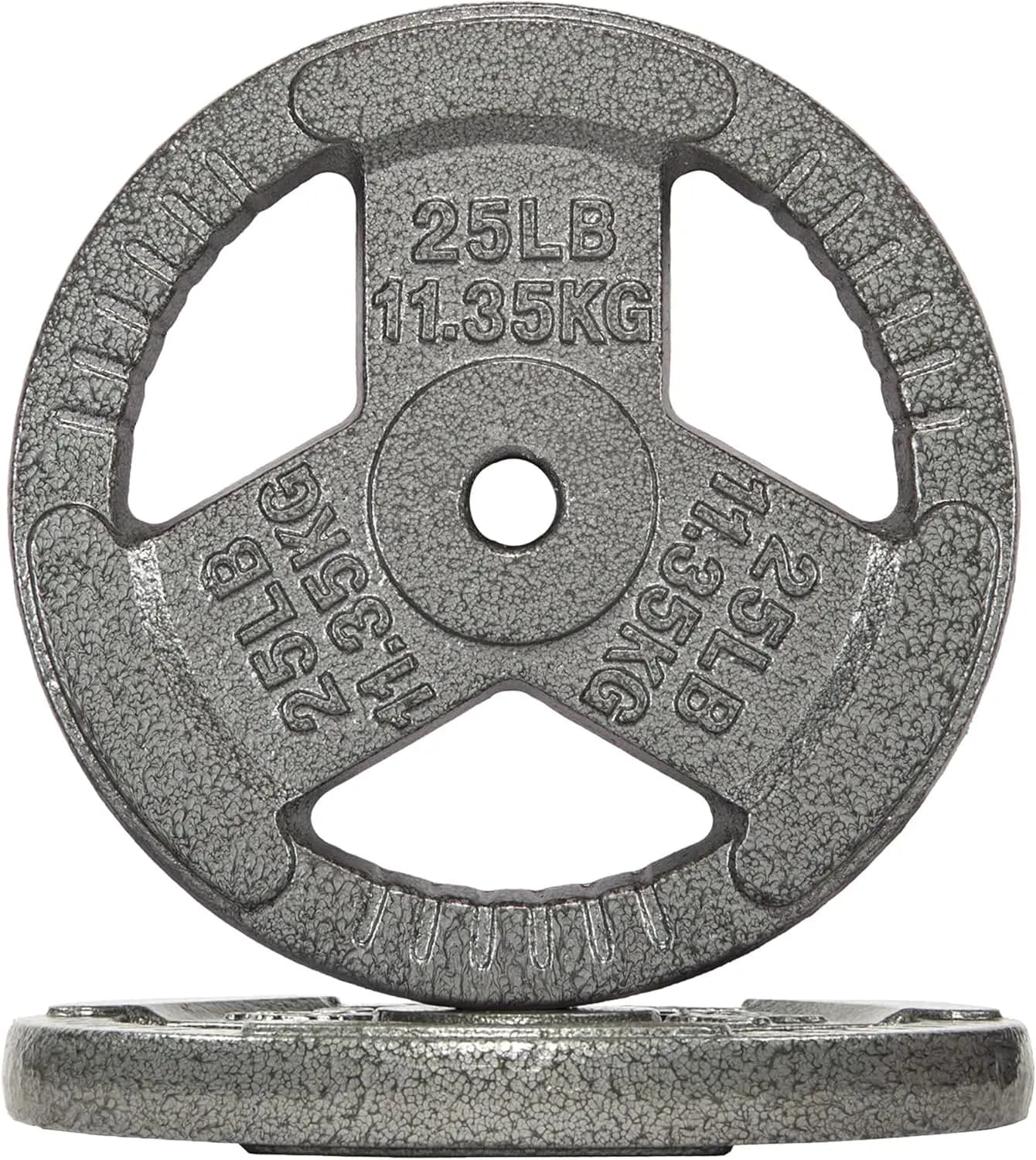 Attrezzatura per Allenamento di Forza a Casa, Dischi in Ghisa, Rossi, Design a Tripla Impugnatura da 2,5 LB a 45 LB