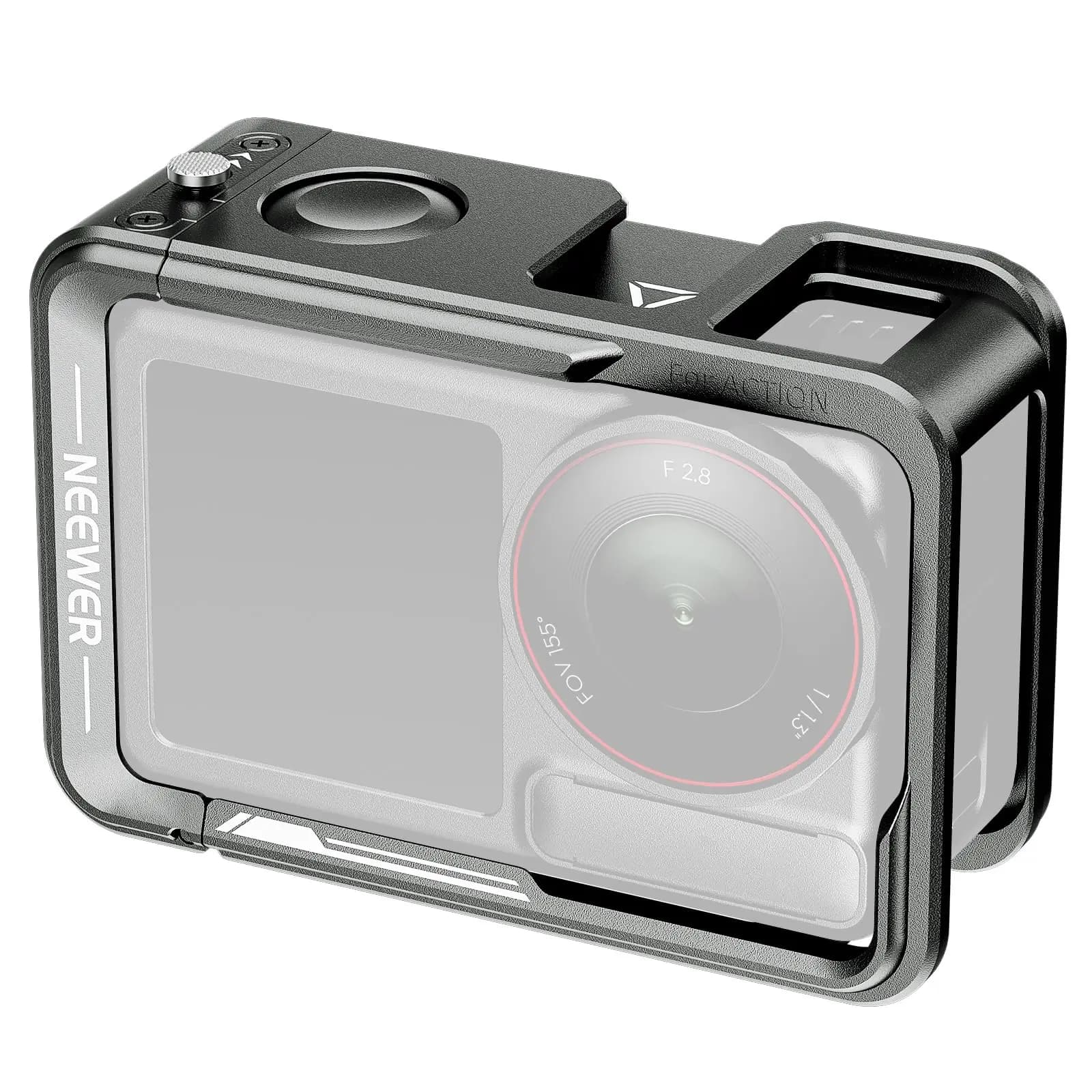 Camera cage DJI Osmo Action 6, Metal Protective Frame with Cold Shoe and Scatto button for Action 5 Pro, Action 4, Action 3, Handle
