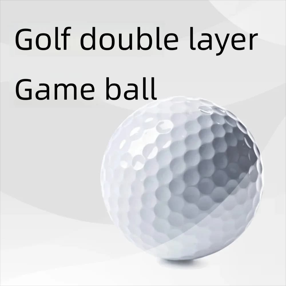 2‑Layer White Golf Balls Synthetic Rubber & Ionomer Resin 80‑90 Compression Practice Golf Balls 3‑Pack 6‑Pack for Golf Training