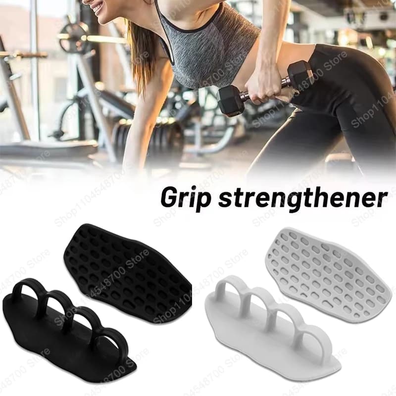 A Pair Non-Slip Workout Grips, Rubber Hand Grips Gym Training Accessories for Weight Lifting Pull Up Grips & Gym Training