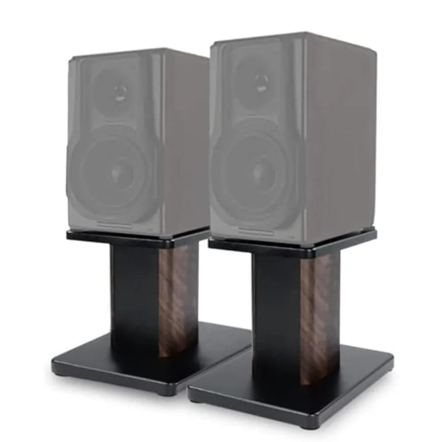 Coppia di Supporti per Altoparlanti in Legno da 7,9 Pollici (20CM) per Home Cinema, HiFi, Desktop e Altoparlanti Satellite