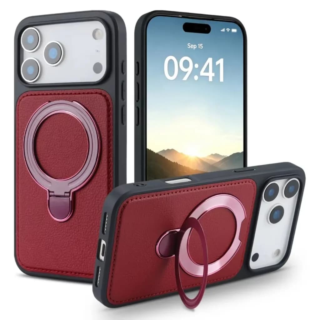 360° Rotatable Ring Holder Kickstand Magnetic For MagSafe Shockproof Phone Case For iPhone 18 Pro Max 17e 16e 15 14 Plus 13