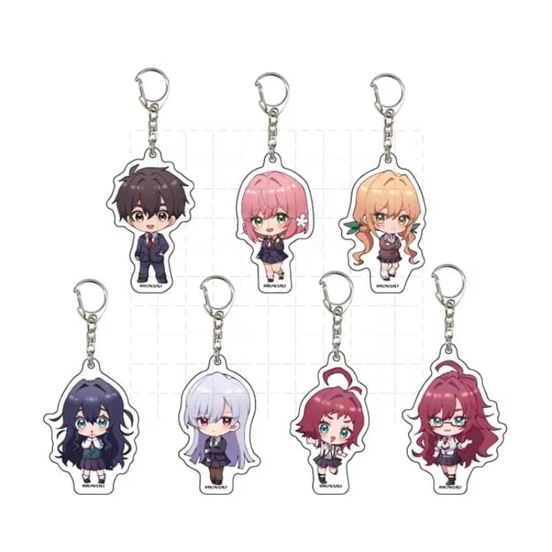 Gioco Inda Karane Yoshimoto Shizuka Yakuzen Kusuri Eiai Nano Hanazono Hakari Portachiavi Bambola Anime Acrilico Portachiavi Ciondolo Regalo