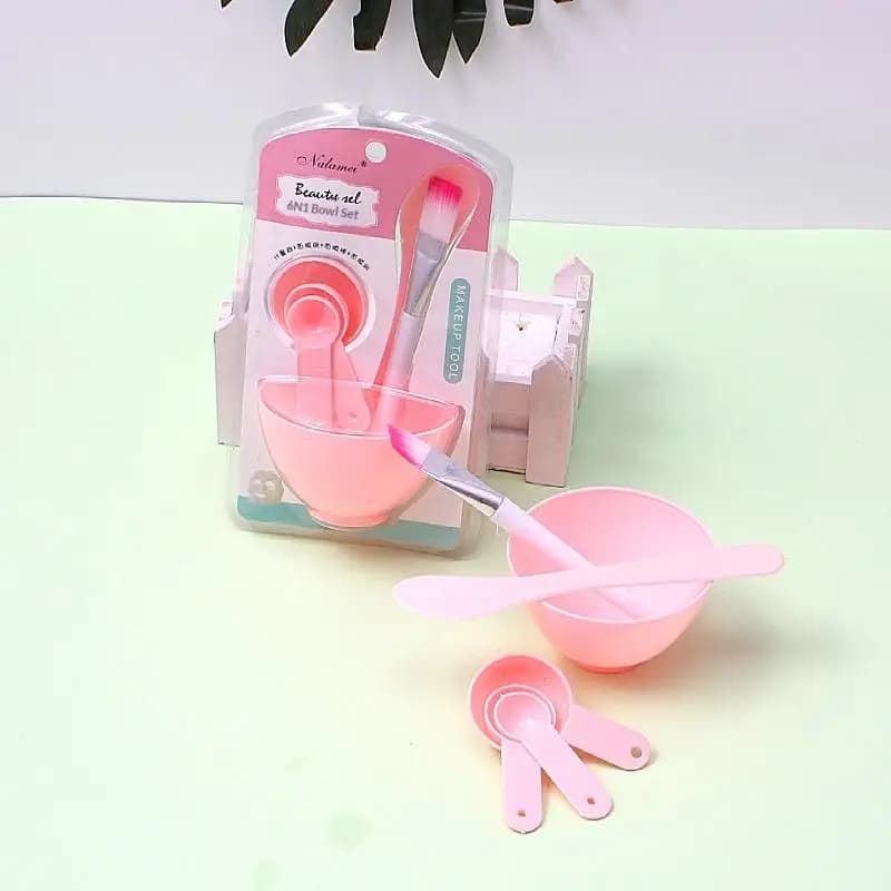 Mask Bowl Mixing Bowl Set And Six-piece Brush Set For DIY Face Mask Making Beauty And Makeup Tools