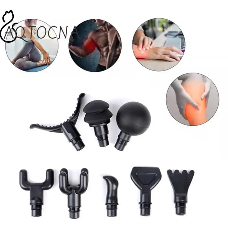 Universal Massage Head for Strap Head for Massage Head for Band Set of Replacement Heads for Silicone Body Relaxation Gun