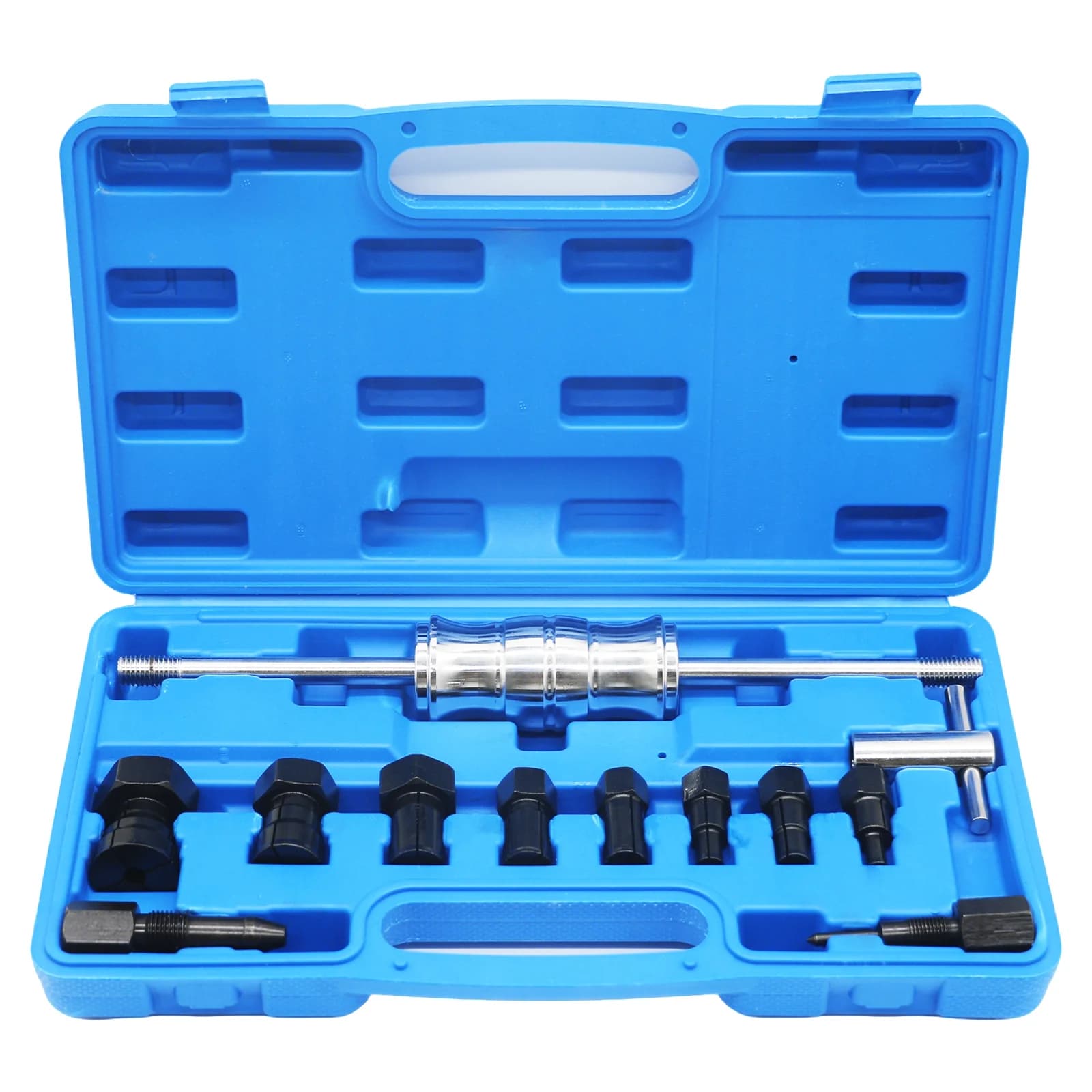 Set da 12 Pezzi Estrattore a Martello Scorrevole per Cuscinetti, Attrezzo per Rimozione Cuscinetti Interni per Manutenzione Auto, Estrazione Cuscinetti da Fori Ciechi, Gamma 8-32mm