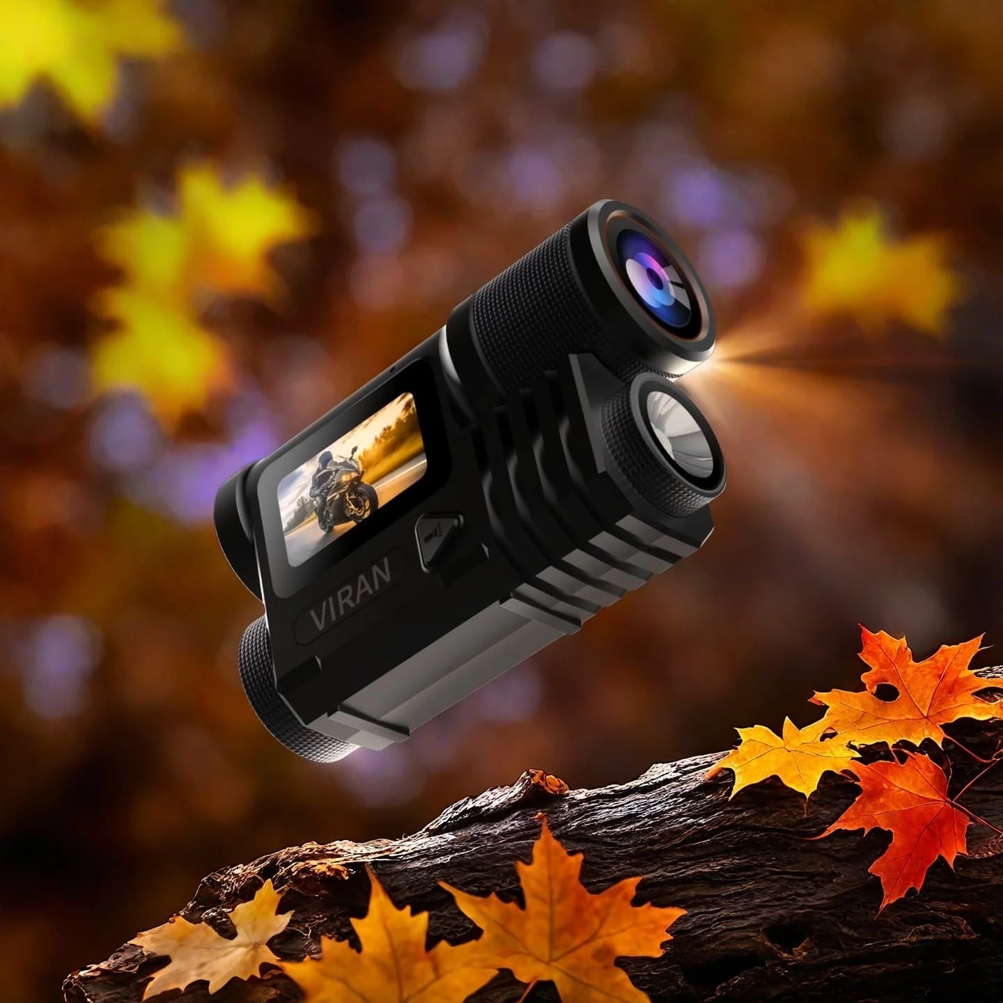 5K UHD 1080P 30FPS Camera with Stabilization, IPS Display, Bicycle Camera with Video Recording