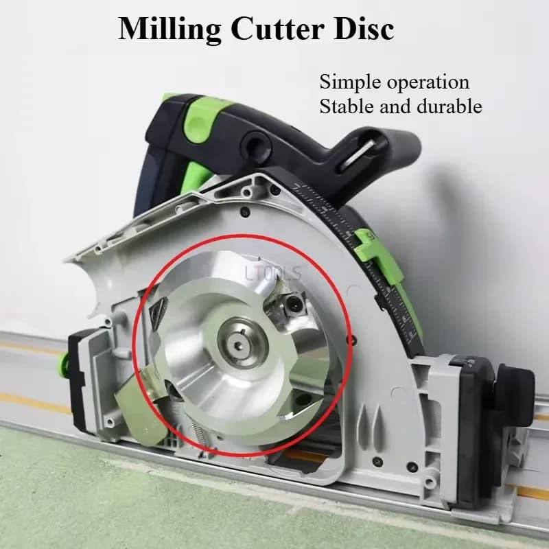 CNC Milling Cutter Disc Durable 90 Degree Side Milling Slotting Cutting Gypsum Board Professional Woodworking Decoration