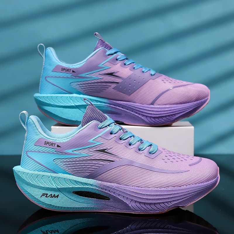 Scarpe da Corsa Unisex Leggere, Materiale in Rete Traspirante, Morbido Assorbimento degli Urti, Sneakers alla Moda per Coppie