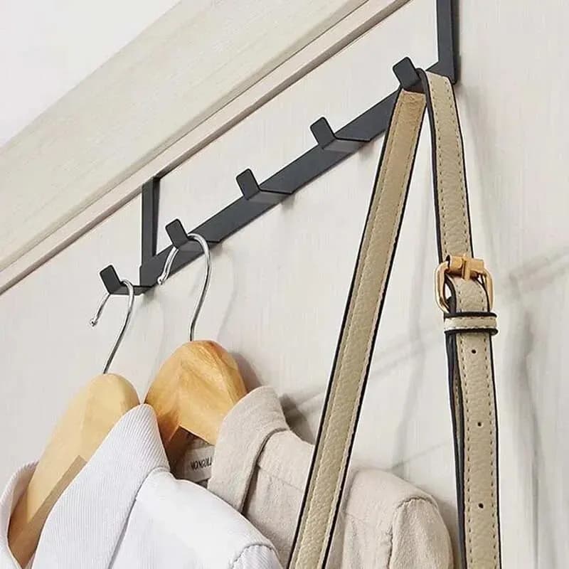 2pcs Hooks Over The Door Home Bathroom Organizer Rack Clothes Coat Hat Towel Hanger Bathroom Kitchen Accessories
