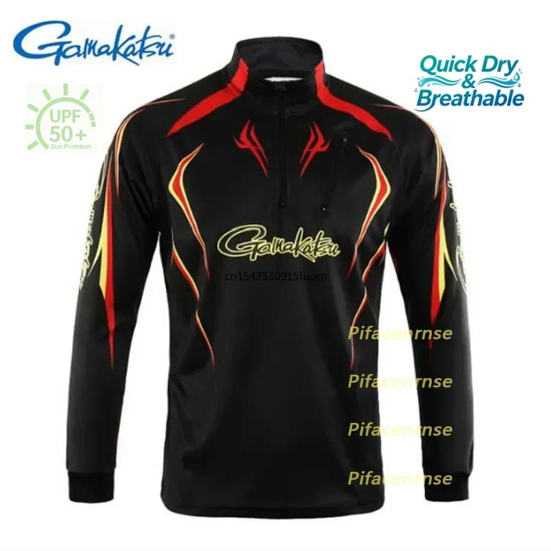 Abbigliamento da pesca a maniche lunghe ad asciugatura rapida, anti-UV, protezione solare, maglie da pesca, camicia da pesca ed escursionismo