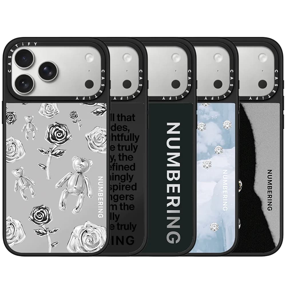CASETiFY Co-brand NUMBERING Jewelry Collection Custodia Magnetica per iPhone 17 16 15 14 13 Pro Max Air Plus Cover Protettiva