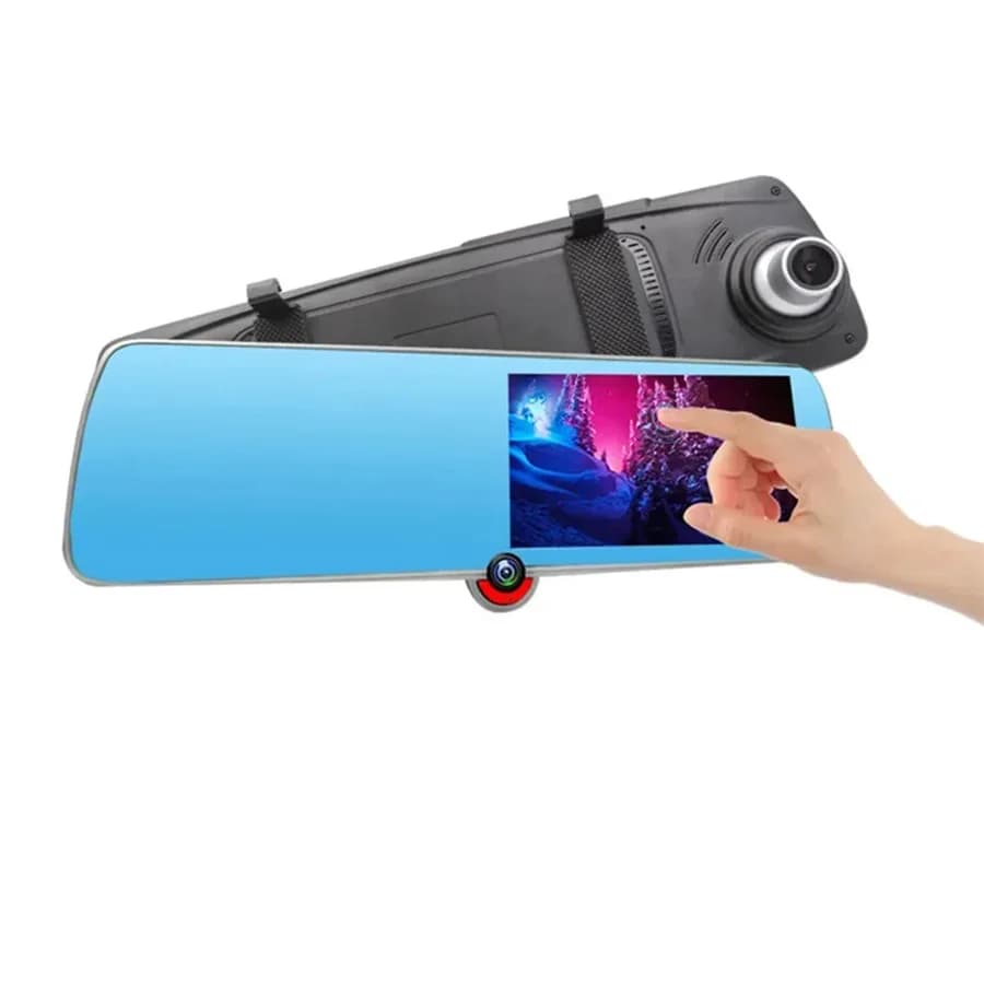 5 pollici IPS Touch Screen Universal Car DVR Dash Cam FHD 1080P 3 Camera Auto Mirror Recorder vista posteriore prenotazione immagine