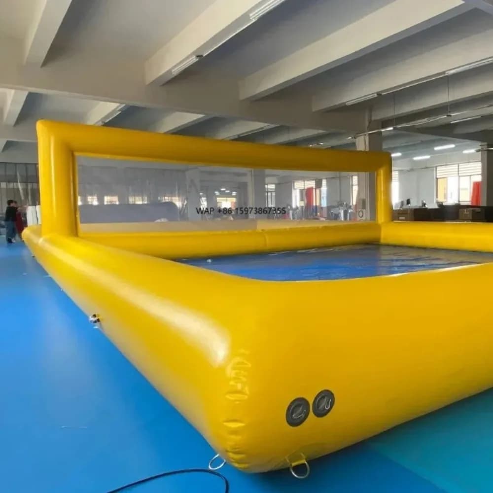 Campo da pallavolo gonfiabile acquatico in vendita, giochi da campo da pallanuoto, sport acquatici gonfiabili