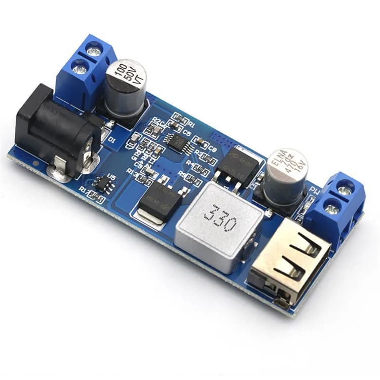 2 Pezzi Convertitore DC-DC Buck 24V 12V a 5V 5A Modulo Step-Down ad Alta Potenza Migliore di LM2596S per Auto e Arduino