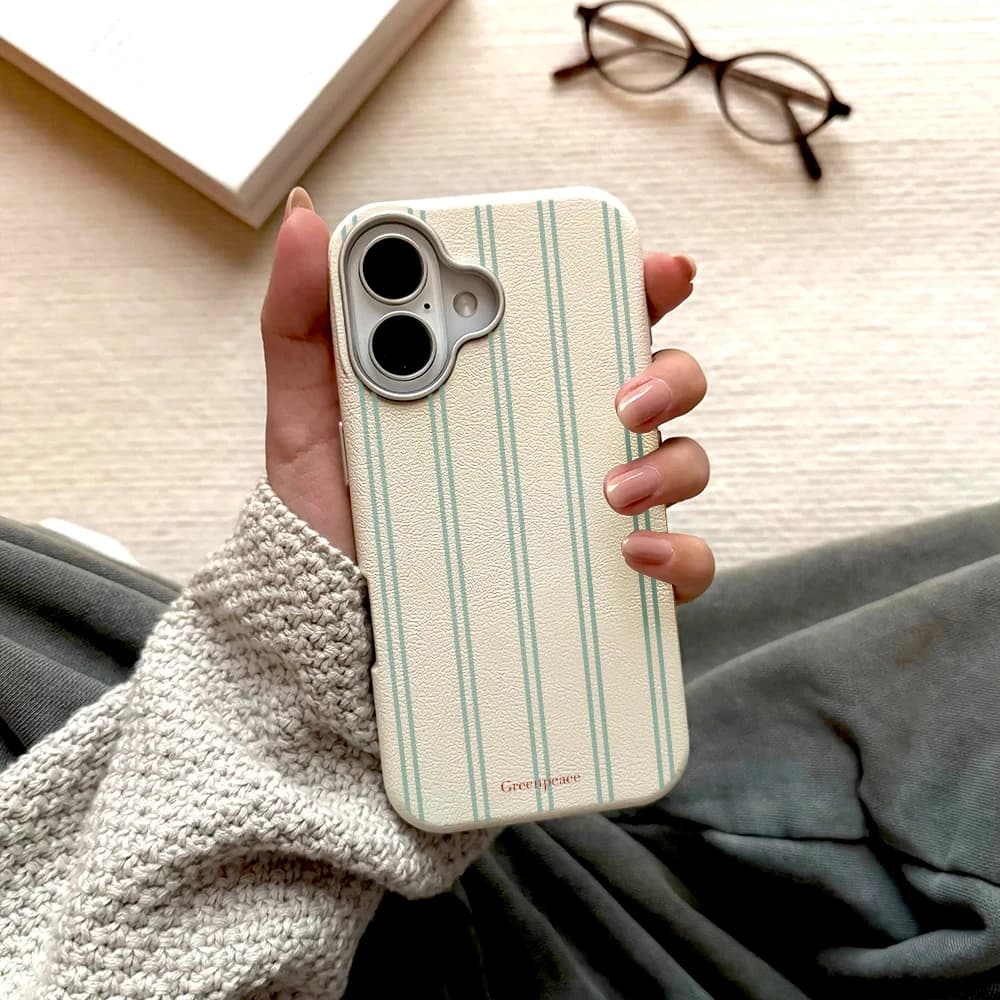 Green Line Fashion TPU Phone Case For iPhone 17 16 15 14 12 11 13 Pro Max Plus Protection Shockproof Silicone Soft Luxury Cover
