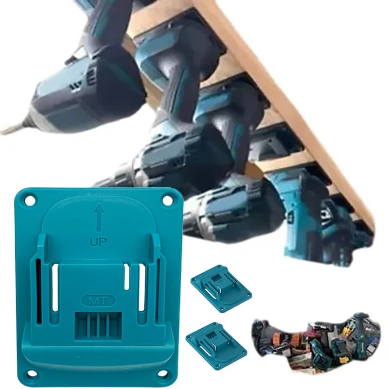 Supporto a Parete per Utensili Elettrici, Espositore per Makita 18V LXT, Dispositivi di Fissaggio per Trapani Elettrici