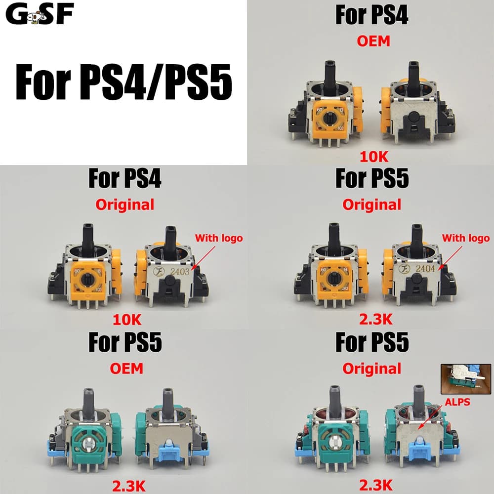 Potenziometro modulo sensore di ricambio joystick analogico 3D 1PC per parti di riparazione controller PS4 PS5