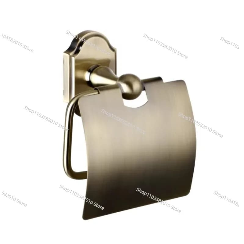 Luxury Antique Copper Toilet Paper Roll Holder, Bathroom Accessories Wall Mounted Tissue Holder