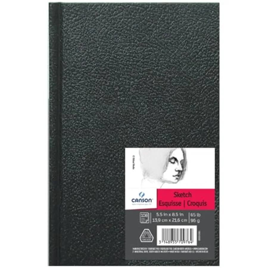 Artist Series Sketch Book, Hardbound, 5.5x8.5 Inch, 108 Sheets - Lay Flat Art Notebook