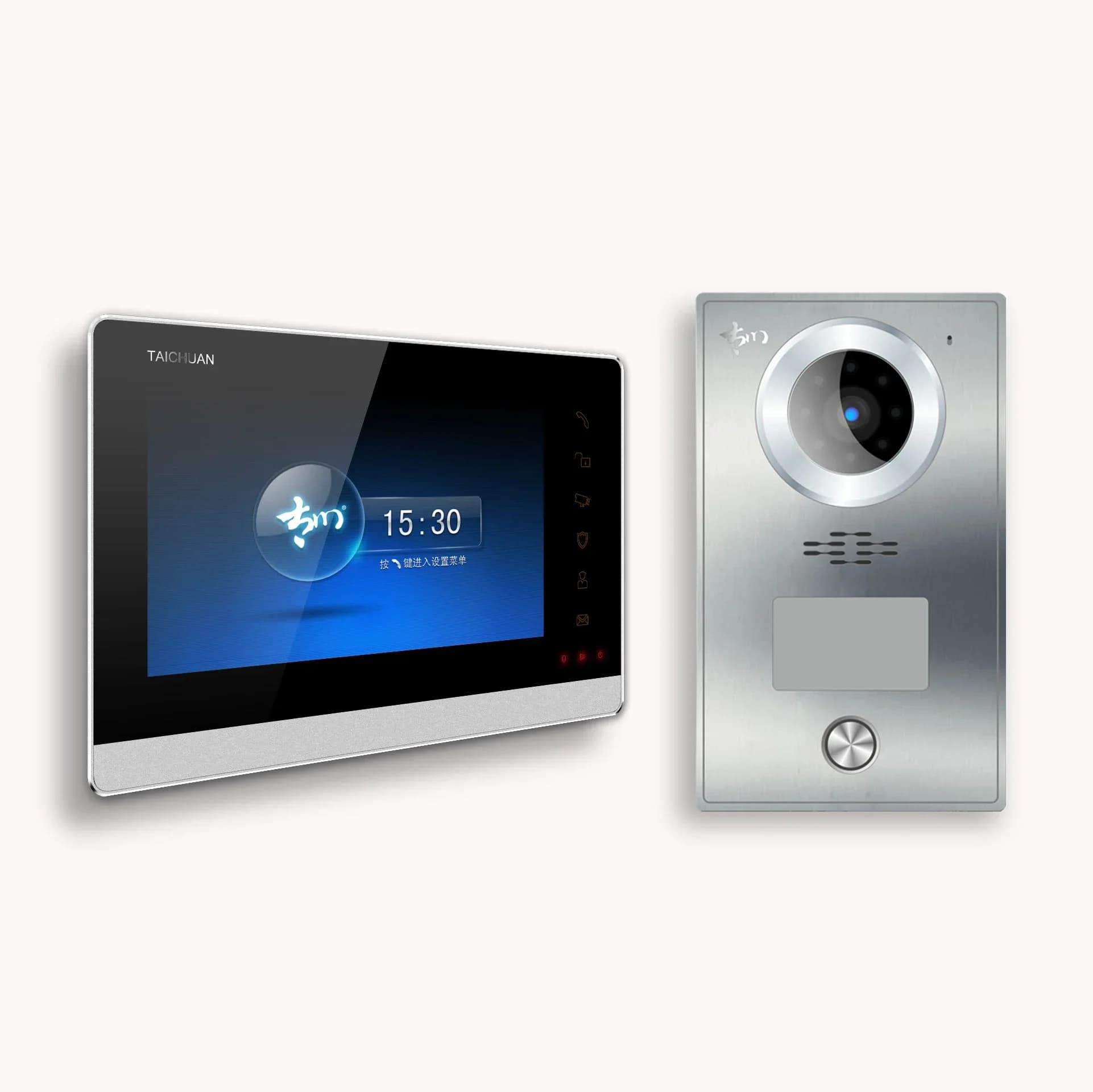 Campanello per villa IP a basso costo Supporto da 7 pollici 8CH Sicurezza domestica per videocitofono per villa Scheda IC Sblocca il sistema di videocitofono