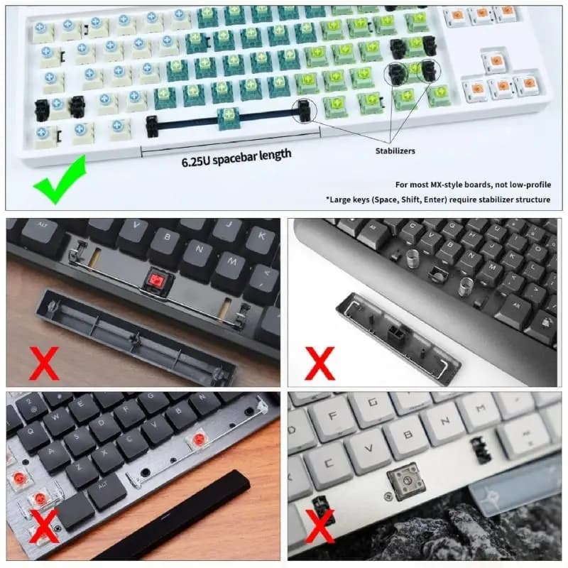 119Key MAO Height Side Engraved Crystals Jelly Keycaps Set For RGBs Mechanical Keyboards