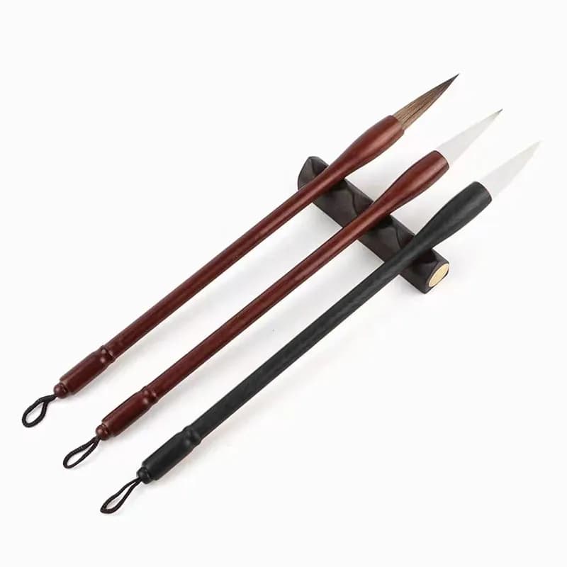 Regular Script Chinese Calligraphy Brushes Pen Set Wood Handle Clerical Script Practice Brush Beginners Landscape Painting Brush