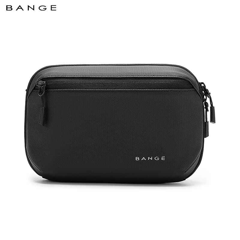 BANGE Mini Multilayer Case Oxford Waterproof Organizer Case Portable Data Cable Case Bag for Travel USB Charger Gadget