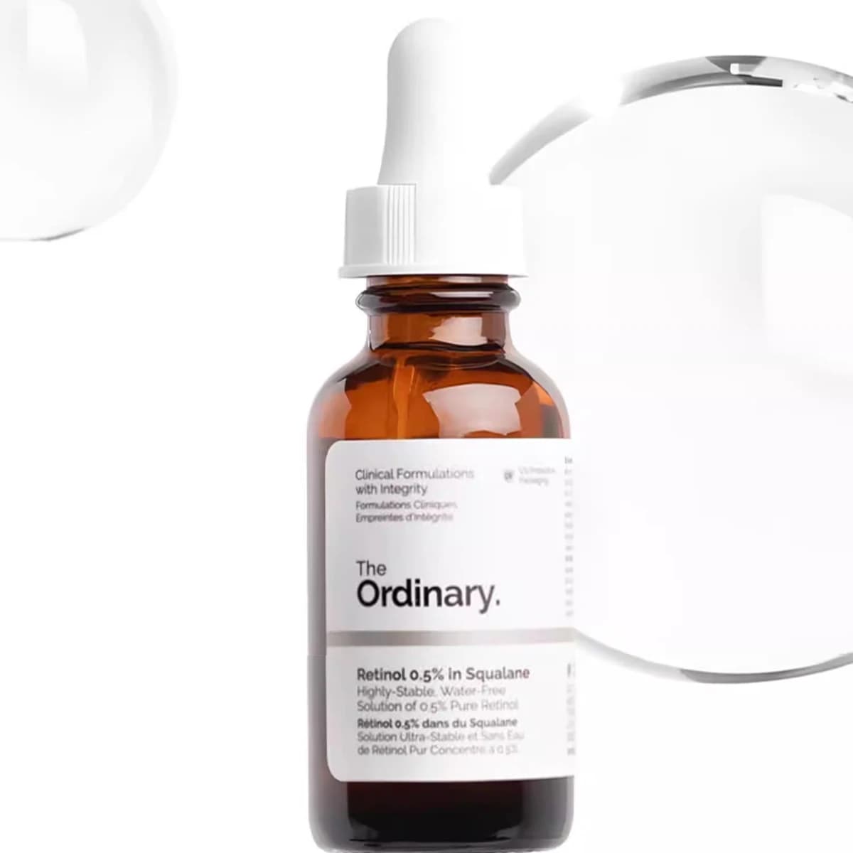 Retinol Serum 0.5% in Squalane 30ml Reduce Appearance of Dark Spots Wrinkles Improve Skin Firm Reduce Wrinkles Build Tolerance